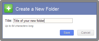 Create a new folder